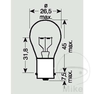 BULB 6V21W JMP BA15S 10 PCS