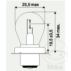 BULB 12V15W JMP P26S NextPart.dk Reservedele Motorcykler touring Sport Racing Atv Oliefilter Luftfilter Bremseklodser Bremseskive Tændrør Kædekit Dæk BULB 12V15W JMP P26S