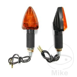 MINI INDICATOR TRIANGLE LOOK JMP LONG STEM - ORANGE GLASS