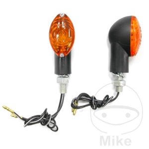 MINI INDICATOR  CATEYE JMP SHORT BLACK ORANGE GLASS