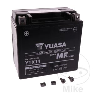BATTERY MOTORCYCLE YTX14 WET YUASA Alternative: 7073950