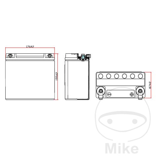 BATTERY MOTORCYCLE VTB-1 V-TWIN JMT 7070032 NextPart.dk Reservedele Motorcykler touring Sport Racing Atv Oliefilter Luftfilter Bremseklodser Bremseskive Tændrør Kædekit Dæk BATTERY MOTORCYCLE VTB-1 V-TWIN JMT 7070032