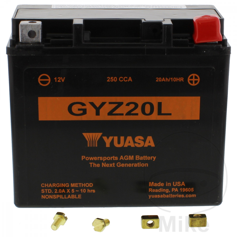 BATTERY MOTORCYCLE GYZ20L WET YU NextPart.dk Reservedele Motorcykler touring Sport Racing Atv Oliefilter Luftfilter Bremseklodser Bremseskive Tændrør Kædekit Dæk BATTERY MOTORCYCLE GYZ20L WET YU