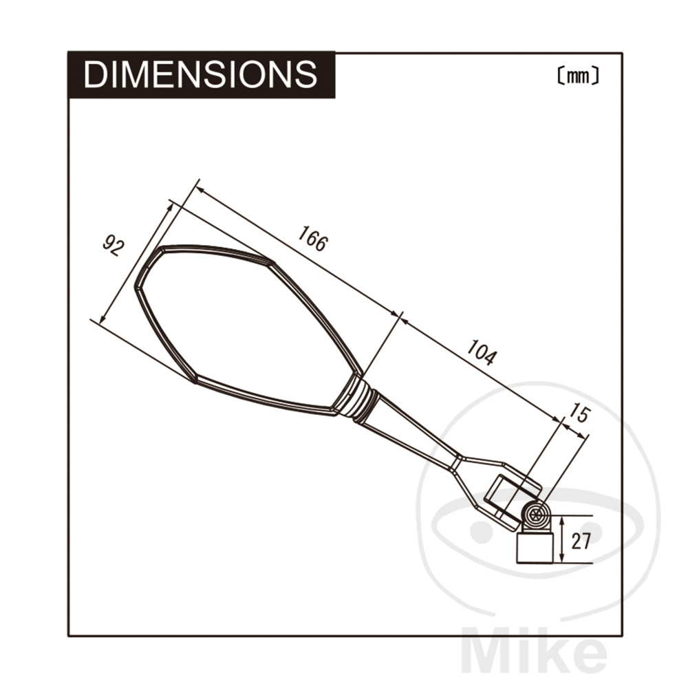 MIRROR LEFT BLACK UNI DAYTONA NextPart.dk Reservedele Motorcykler touring Sport Racing Atv Oliefilter Luftfilter Bremseklodser Bremseskive Tændrør Kædekit Dæk MIRROR LEFT BLACK UNI DAYTONA
