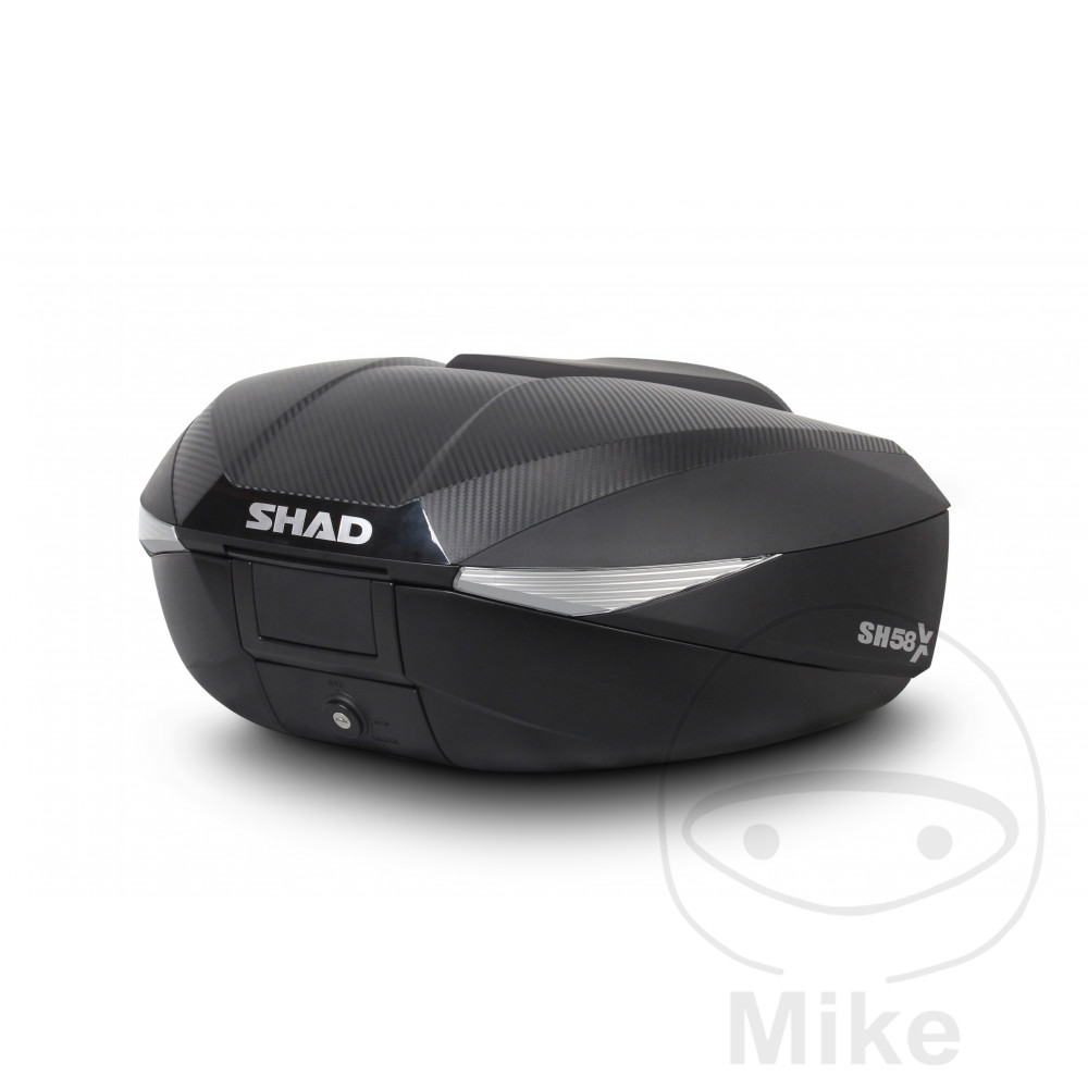 SHAD TOPCASE CARBON 46-58L SH58X WITH MOUNTING BRACKET NextPart.dk Reservedele Motorcykler touring Sport Racing Atv Oliefilter Luftfilter Bremseklodser Bremseskive Tændrør Kædekit Dæk SHAD TOPCASE CARBON 46-58L SH58X WITH MOUNTING BRACKET