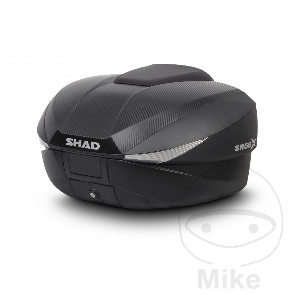 SHAD TOPCASE CARBON 46-58L SH58X WITH MOUNTING BRACKET NextPart.dk Reservedele Motorcykler touring Sport Racing Atv Oliefilter Luftfilter Bremseklodser Bremseskive Tændrør Kædekit Dæk SHAD TOPCASE CARBON 46-58L SH58X WITH MOUNTING BRACKET