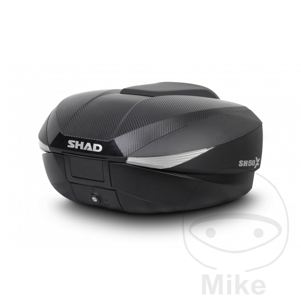 SHAD TOPCASE CARBON 46-58L SH58X WITH MOUNTING BRACKET NextPart.dk Reservedele Motorcykler touring Sport Racing Atv Oliefilter Luftfilter Bremseklodser Bremseskive Tændrør Kædekit Dæk SHAD TOPCASE CARBON 46-58L SH58X WITH MOUNTING BRACKET