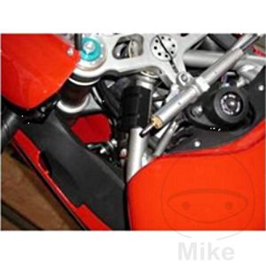 FRONT FORK CRASH PROTECTOR BLACK INC CABLE TIE
