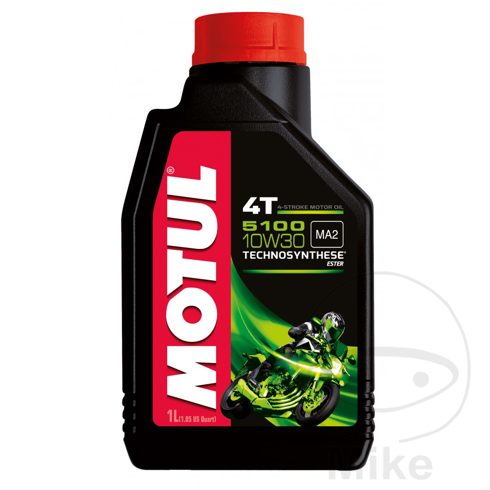 OIL 10W30 4-STROKE 1L MOTUL 5100 SEMI-SYNTH NextPart.dk Reservedele Motorcykler touring Sport Racing Atv Oliefilter Luftfilter Bremseklodser Bremseskive Tændrør Kædekit Dæk OIL 10W30 4-STROKE 1L MOTUL 5100 SEMI-SYNTH