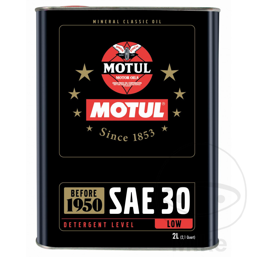 OIL 30W 2L MOTUL CLASSIC MINERAL NextPart.dk Reservedele Motorcykler touring Sport Racing Atv Oliefilter Luftfilter Bremseklodser Bremseskive Tændrør Kædekit Dæk OIL 30W 2L MOTUL CLASSIC MINERAL