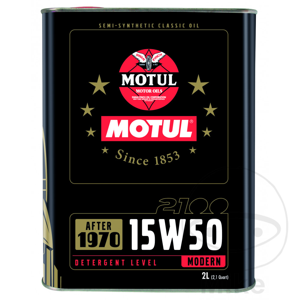 ENGINE OIL 15W50 4-STROKE 2L MOTUL SEMI-SYNTHETIC CLASSIC NextPart.dk Reservedele Motorcykler touring Sport Racing Atv Oliefilter Luftfilter Bremseklodser Bremseskive Tændrør Kædekit Dæk ENGINE OIL 15W50 4-STROKE 2L MOTUL SEMI-SYNTHETIC CLASSIC