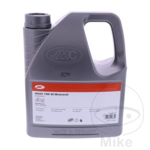 ENGINE OIL 15W50 4-STROKE 4L JMC MAXX SYNTHETIC ALTN 7140498 NextPart.dk Reservedele Motorcykler touring Sport Racing Atv Oliefilter Luftfilter Bremseklodser Bremseskive Tændrør Kædekit Dæk ENGINE OIL 15W50 4-STROKE 4L JMC MAXX SYNTHETIC ALTN 7140498