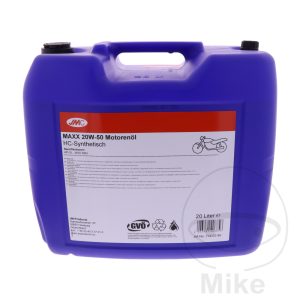 ENGINE OIL 20W50 4-STROKE 20L JMC MAXX SEMI-SYTHETIC