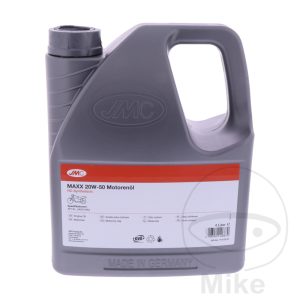 ENGINE OIL 20W50 4-STROKE 4L JMC MAXX SEMI-SYTHETIC NextPart.dk Reservedele Motorcykler touring Sport Racing Atv Oliefilter Luftfilter Bremseklodser Bremseskive Tændrør Kædekit Dæk ENGINE OIL 20W50 4-STROKE 4L JMC MAXX SEMI-SYTHETIC