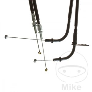 THROTTLE CABLE SET EXTENDED FOR SUPERBIKE HANDLEBAR CONVERSION