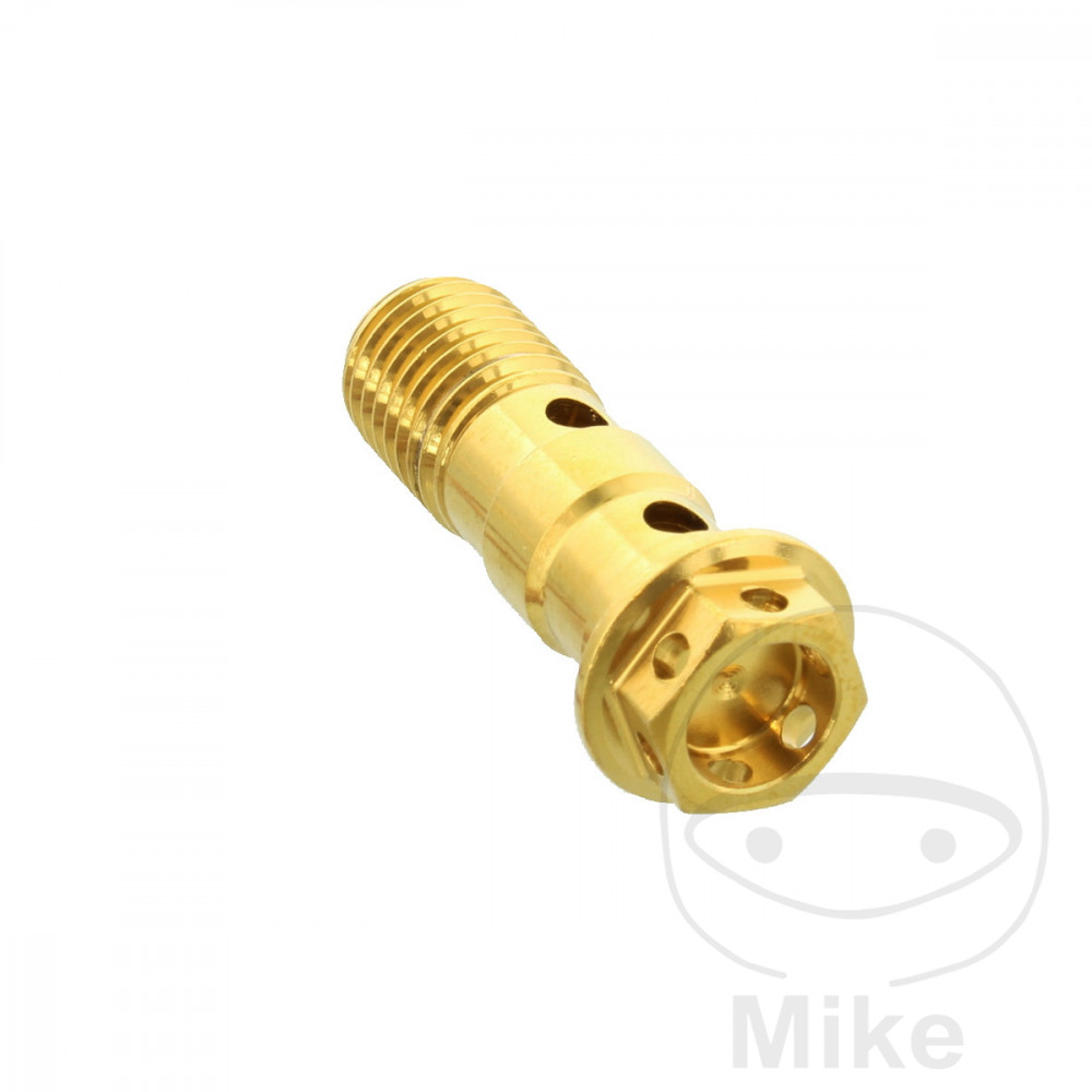 BANJO BOLT DOUBLE M10X1.25 STAINLESS STEEL A4 RACING GOLD - NextPart.dk