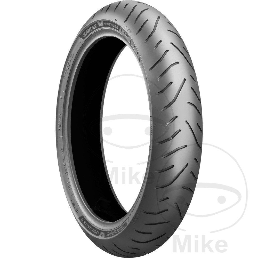 120/70ZR17 (58W) TL BRIDGESTONE TYRE BT T33 NextPart.dk Reservedele Motorcykler touring Sport Racing Atv Oliefilter Luftfilter Bremseklodser Bremseskive Tændrør Kædekit Dæk 120/70ZR17 (58W) TL BRIDGESTONE TYRE BT T33