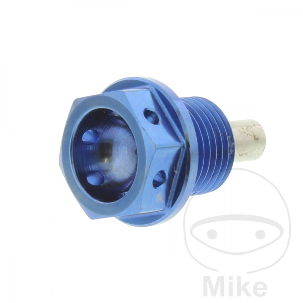 MAGNETIC OIL DRAIN PLUG M14X1.25 12MM TITANIUM BLUE NextPart.dk Reservedele Motorcykler touring Sport Racing Atv Oliefilter Luftfilter Bremseklodser Bremseskive Tændrør Kædekit Dæk MAGNETIC OIL DRAIN PLUG M14X1.25 12MM TITANIUM BLUE