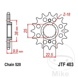 FRONT SPROCKET RACING 15 TOOTH PITCH 520 NARROW SPLINE INNER DIAMETER 22.5/25 NextPart.dk Reservedele Motorcykler touring Sport Racing Atv Oliefilter Luftfilter Bremseklodser Bremseskive Tændrør Kædekit Dæk FRONT SPROCKET RACING 15 TOOTH PITCH 520 NARROW SPLINE INNER DIAMETER 22.5/25