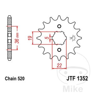 FRONT SPROCKET 14 TOOTH PITCH 520 LARGE SPLINE 5 INNER DIAMETER 19/22 NextPart.dk Reservedele Motorcykler touring Sport Racing Atv Oliefilter Luftfilter Bremseklodser Bremseskive Tændrør Kædekit Dæk FRONT SPROCKET 14 TOOTH PITCH 520 LARGE SPLINE 5 INNER DIAMETER 19/22