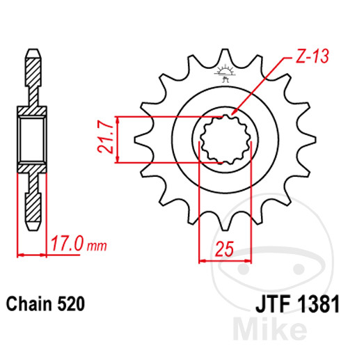 FRONT SPROCKET 15 TOOTH PITCH 520 Alternative: 7260353 NextPart.dk Reservedele Motorcykler touring Sport Racing Atv Oliefilter Luftfilter Bremseklodser Bremseskive Tændrør Kædekit Dæk FRONT SPROCKET 15 TOOTH PITCH 520 Alternative: 7260353