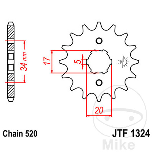 FRONT SPROCKET 12 TOOTH PITCH 520 LARGE SPLINE 6 INNER DIAMETER 17/20 NextPart.dk Reservedele Motorcykler touring Sport Racing Atv Oliefilter Luftfilter Bremseklodser Bremseskive Tændrør Kædekit Dæk FRONT SPROCKET 12 TOOTH PITCH 520 LARGE SPLINE 6 INNER DIAMETER 17/20