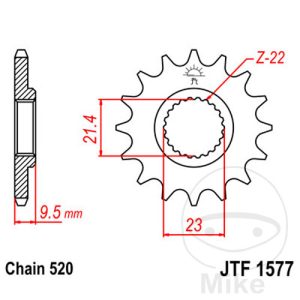 FRONT SPROCKET 15 TOOTH PITCH 520 NARROW SPLINE INNER DIAMETER 21.4/23 NextPart.dk Reservedele Motorcykler touring Sport Racing Atv Oliefilter Luftfilter Bremseklodser Bremseskive Tændrør Kædekit Dæk FRONT SPROCKET 15 TOOTH PITCH 520 NARROW SPLINE INNER DIAMETER 21.4/23