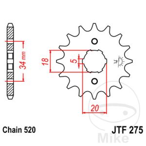 FRONT SPROCKET 15 TOOTH PITCH 520 LARGE SPLINE 6 INNER DIAMETER 18/20 NextPart.dk Reservedele Motorcykler touring Sport Racing Atv Oliefilter Luftfilter Bremseklodser Bremseskive Tændrør Kædekit Dæk FRONT SPROCKET 15 TOOTH PITCH 520 LARGE SPLINE 6 INNER DIAMETER 18/20