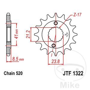 FRONT SPROCKET 13 TOOTH PITCH 520 NARROW SPLINE INNER DIAMETER 21/23 NextPart.dk Reservedele Motorcykler touring Sport Racing Atv Oliefilter Luftfilter Bremseklodser Bremseskive Tændrør Kædekit Dæk FRONT SPROCKET 13 TOOTH PITCH 520 NARROW SPLINE INNER DIAMETER 21/23
