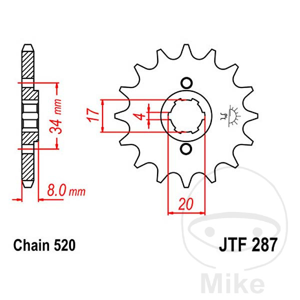 FRONT SPROCKET 13 TOOTH PITCH 520 LARGE SPLINE 4 INNER DIAMETER 17/20 NextPart.dk Reservedele Motorcykler touring Sport Racing Atv Oliefilter Luftfilter Bremseklodser Bremseskive Tændrør Kædekit Dæk FRONT SPROCKET 13 TOOTH PITCH 520 LARGE SPLINE 4 INNER DIAMETER 17/20
