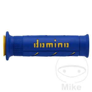 GRIPS A250 BLUE/YELLOW DOMINO D.22/26MM OPEN NextPart.dk Reservedele Motorcykler touring Sport Racing Atv Oliefilter Luftfilter Bremseklodser Bremseskive Tændrør Kædekit Dæk GRIPS A250 BLUE/YELLOW DOMINO D.22/26MM OPEN