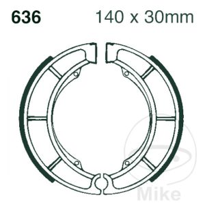 BRAKE SHOES WITH SPRING EBC NextPart.dk Reservedele Motorcykler touring Sport Racing Atv Oliefilter Luftfilter Bremseklodser Bremseskive Tændrør Kædekit Dæk BRAKE SHOES WITH SPRING EBC