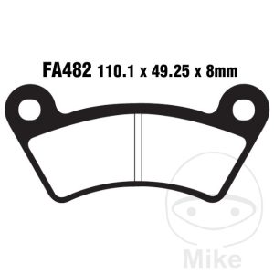 BRAKE PADS STD EBC FA482TT