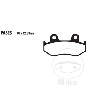 BRAKE PADS SINTERED R EBC FA323R ALTN 7873219