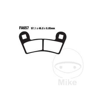 BRAKE PADS SINTERED R EBC FA657R