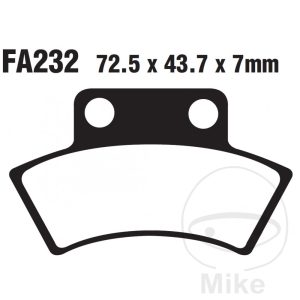 BRAKE PADS SINTERED R EBC FA232R