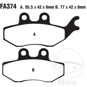 BRAKE PADS STD EBC FA374