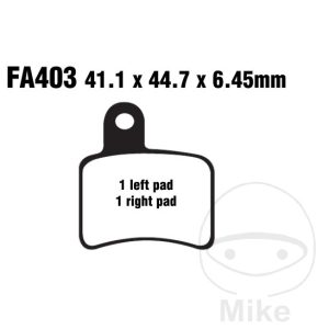 BRAKE PADS STD EBC FA403 NextPart.dk Reservedele Motorcykler touring Sport Racing Atv Oliefilter Luftfilter Bremseklodser Bremseskive Tændrør Kædekit Dæk BRAKE PADS STD EBC FA403