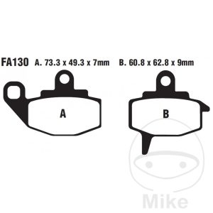 BRAKE PADS STD EBC FA130TT ALTN 7871825