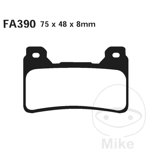 BRAKE PADS SINTERED EPFA EBC EPFA390HH NextPart.dk Reservedele Motorcykler touring Sport Racing Atv Oliefilter Luftfilter Bremseklodser Bremseskive Tændrør Kædekit Dæk BRAKE PADS SINTERED EPFA EBC EPFA390HH