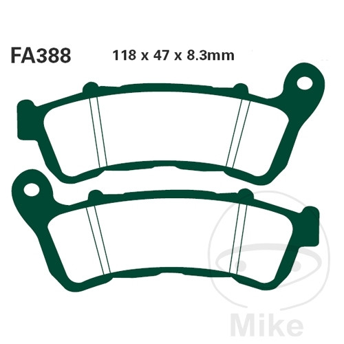 BRAKE PADS SCOOTER EBC SFA388 NextPart.dk Reservedele Motorcykler touring Sport Racing Atv Oliefilter Luftfilter Bremseklodser Bremseskive Tændrør Kædekit Dæk BRAKE PADS SCOOTER EBC SFA388