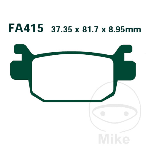 BRAKE PADS SCOOTER EBC SFA415 NextPart.dk Reservedele Motorcykler touring Sport Racing Atv Oliefilter Luftfilter Bremseklodser Bremseskive Tændrør Kædekit Dæk BRAKE PADS SCOOTER EBC SFA415