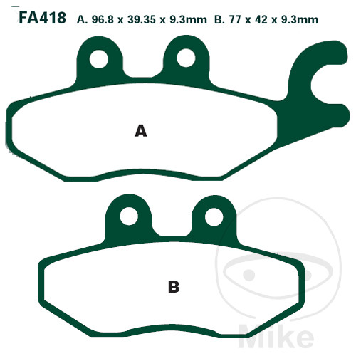 BRAKE PADS CARBON SCOOTER EBC SFAC418 ALTN 7874845 NextPart.dk Reservedele Motorcykler touring Sport Racing Atv Oliefilter Luftfilter Bremseklodser Bremseskive Tændrør Kædekit Dæk BRAKE PADS CARBON SCOOTER EBC SFAC418 ALTN 7874845