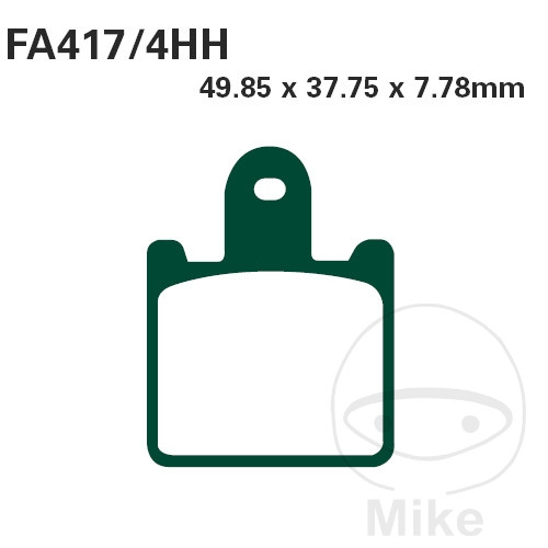 BRAKE PADS SINT EBC FA417/4HH ALTN 7874720 NextPart.dk Reservedele Motorcykler touring Sport Racing Atv Oliefilter Luftfilter Bremseklodser Bremseskive Tændrør Kædekit Dæk BRAKE PADS SINT EBC FA417/4HH ALTN 7874720