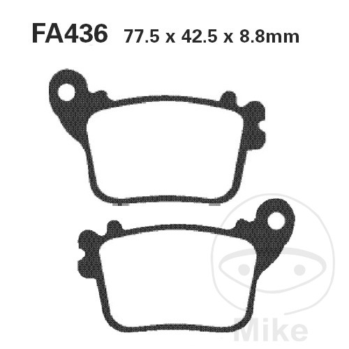 BRAKE PADS SINT EBC FA436HH ALTN 7874514 NextPart.dk Reservedele Motorcykler touring Sport Racing Atv Oliefilter Luftfilter Bremseklodser Bremseskive Tændrør Kædekit Dæk BRAKE PADS SINT EBC FA436HH ALTN 7874514