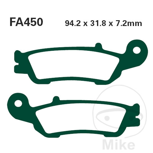 BRAKE PADS STD EBC FA450TT ALTN 7875529 NextPart.dk Reservedele Motorcykler touring Sport Racing Atv Oliefilter Luftfilter Bremseklodser Bremseskive Tændrør Kædekit Dæk BRAKE PADS STD EBC FA450TT ALTN 7875529