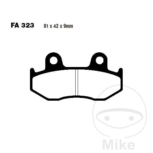 BRAKE PADS CARBON SCOOTER EBC SFAC323 ALTN 7873219 NextPart.dk Reservedele Motorcykler touring Sport Racing Atv Oliefilter Luftfilter Bremseklodser Bremseskive Tændrør Kædekit Dæk BRAKE PADS CARBON SCOOTER EBC SFAC323 ALTN 7873219