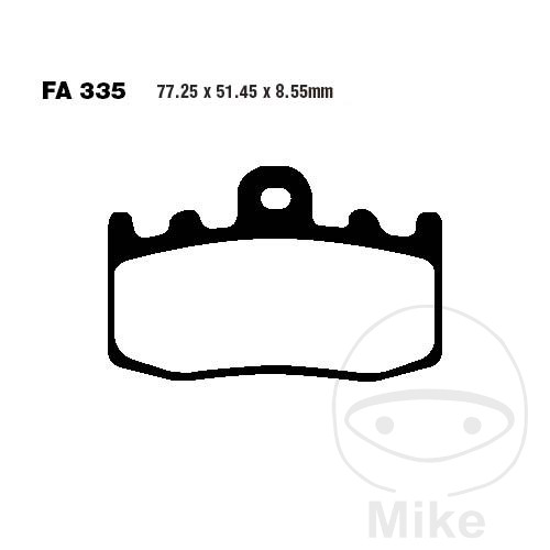 BRAKE PADS SINTERED EPFA EBC EPFA335HH NextPart.dk Reservedele Motorcykler touring Sport Racing Atv Oliefilter Luftfilter Bremseklodser Bremseskive Tændrør Kædekit Dæk BRAKE PADS SINTERED EPFA EBC EPFA335HH