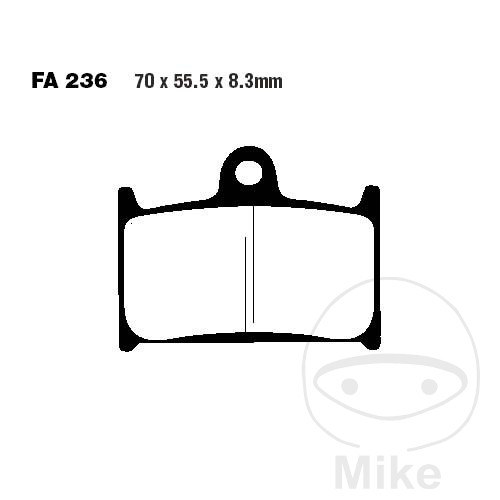 BRAKE PADS STD EBC FA236 ALTN 7872021 NextPart.dk Reservedele Motorcykler touring Sport Racing Atv Oliefilter Luftfilter Bremseklodser Bremseskive Tændrør Kædekit Dæk BRAKE PADS STD EBC FA236 ALTN 7872021
