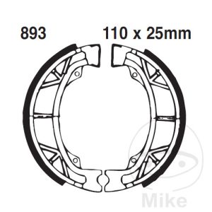 BRAKE SHOES REAR EXCLUDING SPRINGS EBC NextPart.dk Reservedele Motorcykler touring Sport Racing Atv Oliefilter Luftfilter Bremseklodser Bremseskive Tændrør Kædekit Dæk BRAKE SHOES REAR EXCLUDING SPRINGS EBC